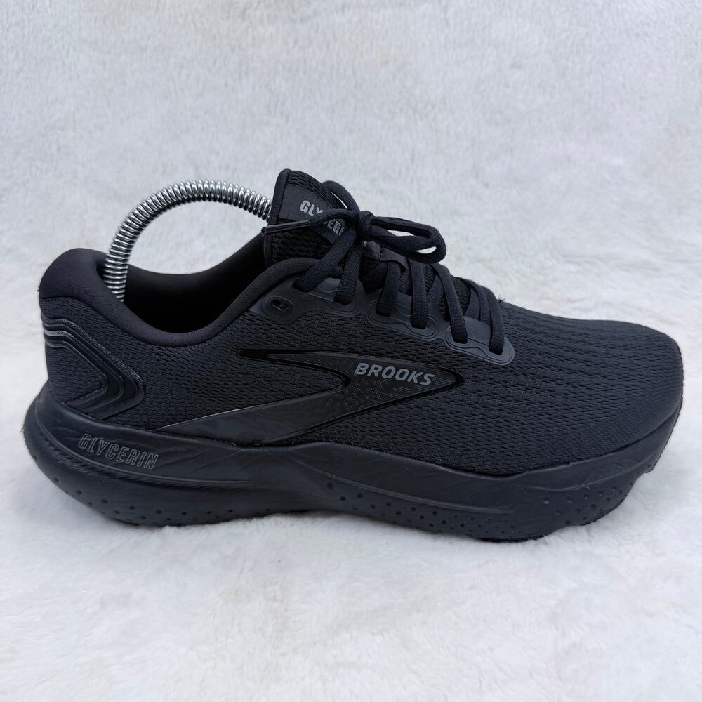 Brooks Glycerin 21 Womens Running Shoes Black Cushioned Athletic Size 10